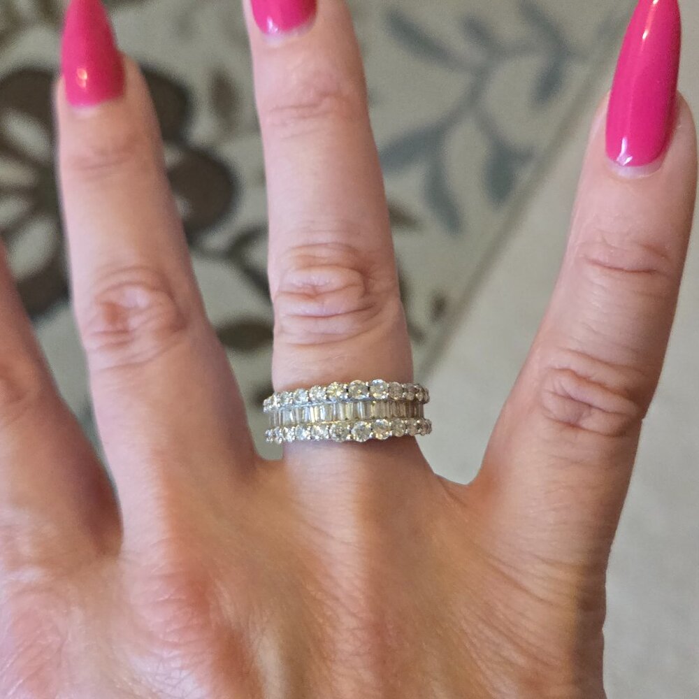 2ct Natural Diamond Wedding Ring Size 6